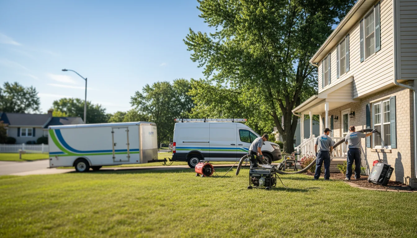 Flooded Basement Restoration And Cleanup With Repair in Henryville, IN near me